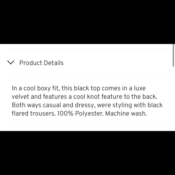 Topshop Velvet Knot Back Top - Picture 10 of 12